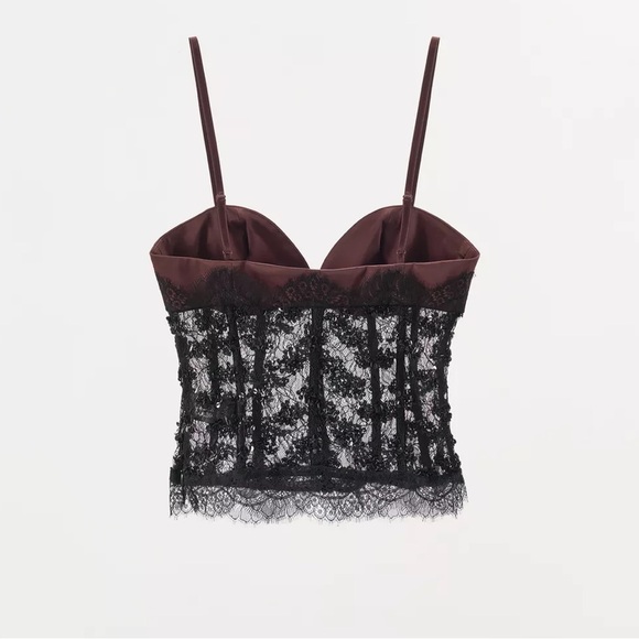 NWT ZARA SEQUIN LACE CORSET TOP size M AMD L 
🚨firm price - Picture 14 of 16